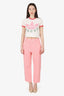 Equipment Femme Pink Straight Leg Pants Size 6