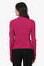 Rag & Bone Pink Ribbed Mock Neck Top Size L