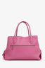 Salvatore Ferragamo Pink Leather 'Fiamma' Tote