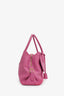 Salvatore Ferragamo Pink Leather 'Fiamma' Tote