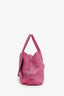 Salvatore Ferragamo Pink Leather 'Fiamma' Tote