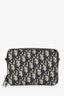 Christian Dior 2021 Navy Oblique Jacquard Wallet On Strap