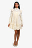 Zimmermann Cream Lace Mock Neck Dress Size 1