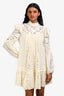 Zimmermann Cream Lace Mock Neck Dress Size 1