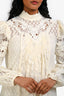 Zimmermann Cream Lace Mock Neck Dress Size 1
