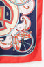 Hermès Red Silk 'Washington's Carriage' Scarf 140cm (As Is)