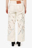 JW Anderson White/Multicolour Straight Leg Jeans Size 8