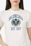 Balenciaga White Logo Crest T-Shirt Size 10 Kids