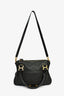 Chloe 2017 Black Leather Marcie Shoulder Bag With Strap