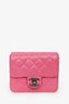 Pre-Loved Chanel™ 2013 Pink Quilted Lambskin Mini Crossing Times Flap Bag
