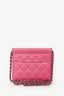 Pre-Loved Chanel™ 2013 Pink Quilted Lambskin Mini Crossing Times Flap Bag