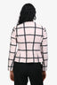 Christian Dior Light Pink/Black Plaid Wool/Mohair Double Breasted Jacket Size 4 US