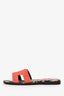Hermès Orange Suede Oran Sandals Size 35