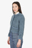 Celine Blue Mohair Button Down Cardigan Size S