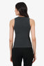 Brunello Cucinelli Grey Glitter Cashmere Ribbed Sleeveless Top Size L
