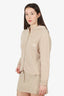 Miu Miu Beige Wool/Cashmere Zip-up Hoodie Size 36