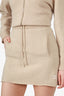 Miu Miu Beige Wool/Cashmere Logo Mini Skirt Size 38