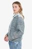 Akris Punto Blue Tweed/Denim Jacket Size 14