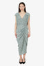 Veronica Beard Green/White Silk Floral Dress Size 12