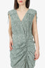Veronica Beard Green/White Silk Floral Dress Size 12