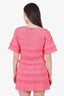 Maje Pink Crochet Mini Dress Size 36