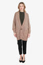 Brunello Cucinelli Brown Sequin Button Up Cardigan Size XXS