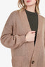 Brunello Cucinelli Brown Sequin Button Up Cardigan Size XXS