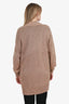 Brunello Cucinelli Brown Sequin Button Up Cardigan Size XXS