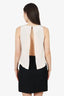 Tibi Black/White Beaded Sleeveless Dress Size 6
