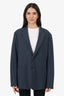 Theory Grey Single Breasted Blazer Size 44