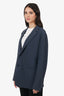 Theory Grey Single Breasted Blazer Size 44