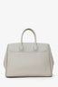 Burberry Taupe Leather Small Rocking Horse Tote Bag