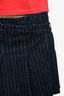 Re/Done Blue Denim Stripped Mini Skirt Size 27