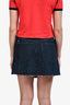 Re/Done Blue Denim Stripped Mini Skirt Size 27