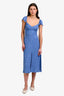 Reformation Blue Floral 'Baxley' Midi Dress Size 6