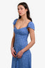 Reformation Blue Floral 'Baxley' Midi Dress Size 6
