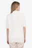 Brunello Cucinelli White Knit Polo Top Size 52