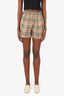 Burberry Brown Nova Stripe Shorts Size 2
