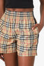 Burberry Brown Nova Stripe Shorts Size 2