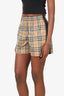 Burberry Brown Nova Stripe Shorts Size 2