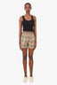 Burberry Brown Nova Stripe Shorts Size 2