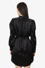 Frame Black Satin Mini Dress Size S