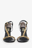 Fendace Black Leather 'First' Slingback Heels Size 37