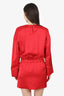 The Attico Red Satin Mini Dress Size 40