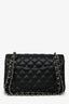 Pre-Loved Chanel™ 2018 Black Lambskin Leather Small Classic Double Flap