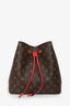 Louis Vuitton Brown/Red Monogram NeoNoé MM Bucket Bag