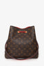 Louis Vuitton Brown/Red Monogram NeoNoé MM Bucket Bag