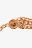 Pre-Loved Chanel™ 1996 Gold-tone Interlocking CC Logo Charm Waist Belt