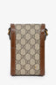 Gucci Brown GG Supreme Canvas Horsebit 1955 Mini Crossbody Bag