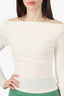 Reformation Cream Off The Shoulder Top Size XS